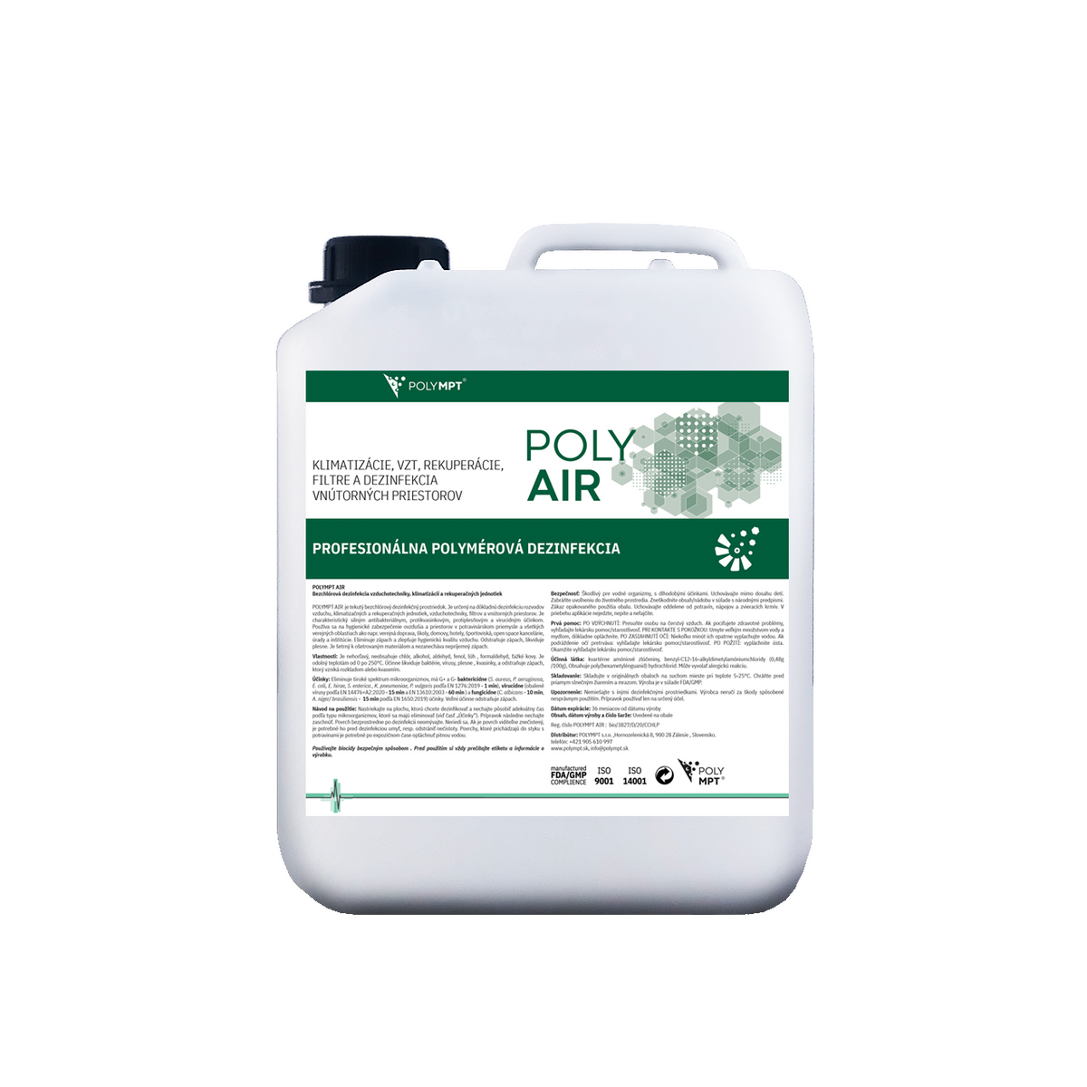POLY AIR polymerová dezinfekce klimatizace a vzduchotechniky