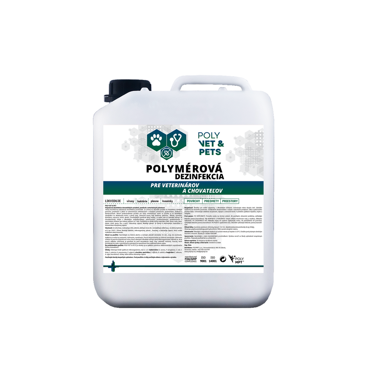 POLY VET & PETS veterinární polymerová dezinfekce