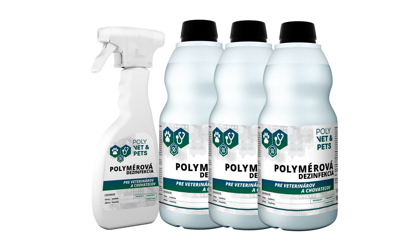 Polymerová střední sada veterinární dezinfekce