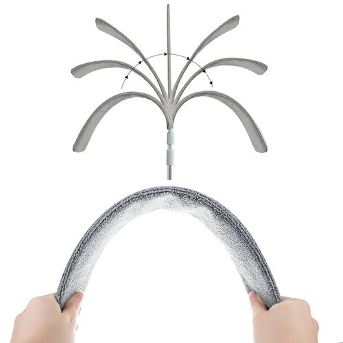 Teleskopický prachový kartáč 84-250 cm šedý