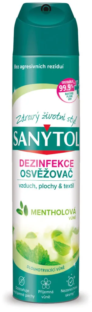 SANYTOL dezinfekce osvěžovač vzduchu Mentolová vůně 300ml