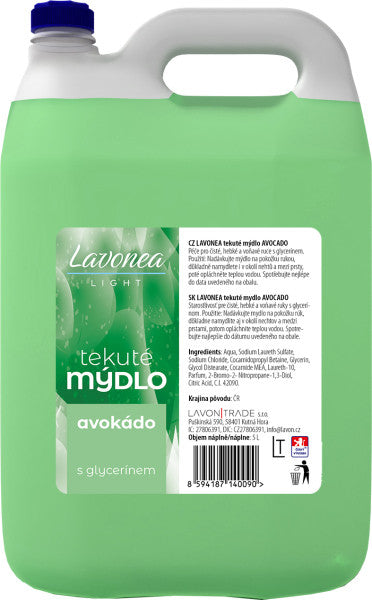 LAVONEA tekuté mýdlo AVOKADO 5L