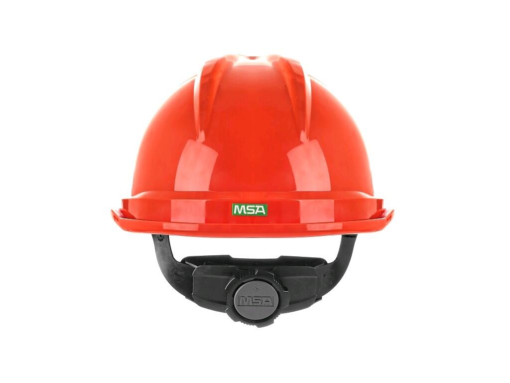 Přilba MSA V-Gard 500 větraná, reflexní oranžová