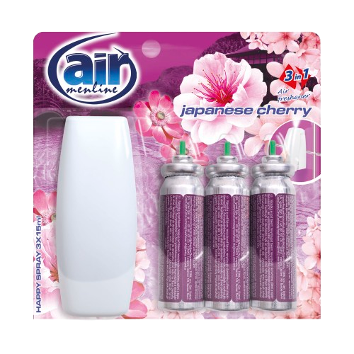 Air Menline sprej osvěžovač 3x15ml Japanese Cherry komplet