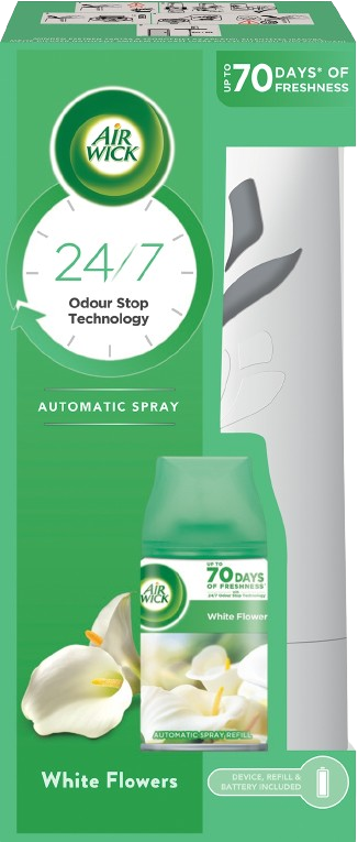 Airwick FreshMatic 250ml Bílé květy KOMPLET