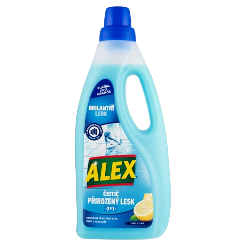 ALEX čistič extra lesk 2v1 dlažba, lino 750ml Citron