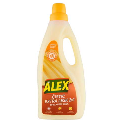 ALEX čistič extra lesk 2v1 laminát 750ml Pomeranč