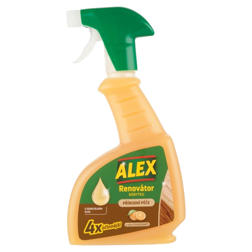 ALEX renovátor nábytku antistatický sprej 375ml Pomeranč
