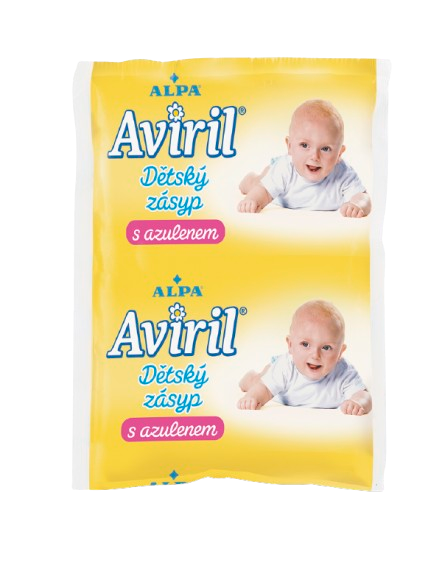 ALPA Aviril dětský zásyp s azulénem 100g, sáček