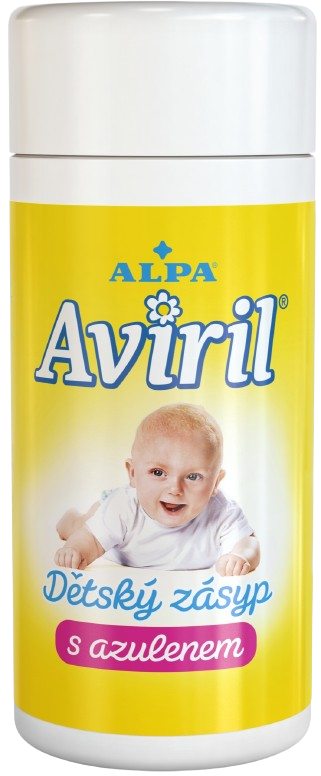 ALPA Aviril dětský zásyp s azulenem 100g, sypačka