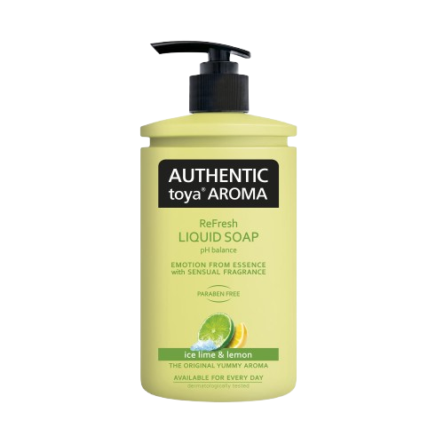 Authentic toya aroma tekuté mýdlo s dávkovačem 400ml Ice lime&Lemon