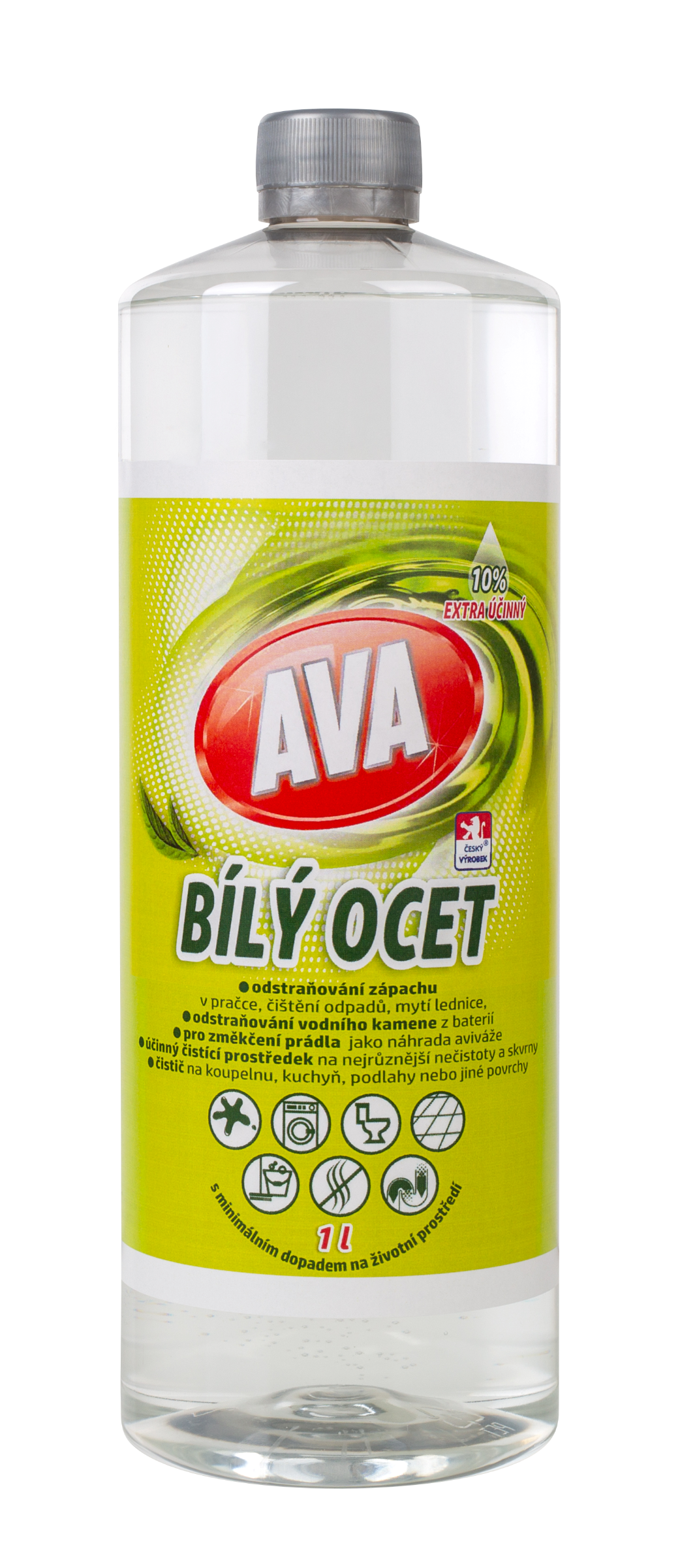 AVA Bílý ocet 10% 1L