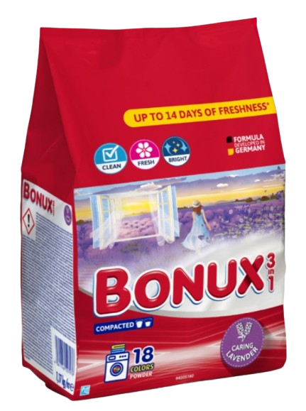 Bonux prášek 18PD/1,17kg Color Lavender