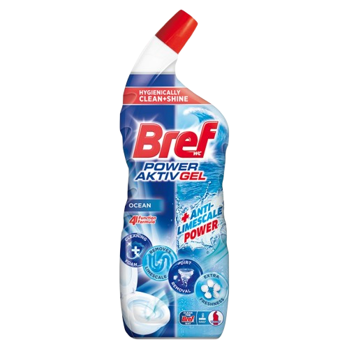 Bref Power Aktiv Gel WC čistič s efektem osvěžovače vzduchu Ocean 700ml