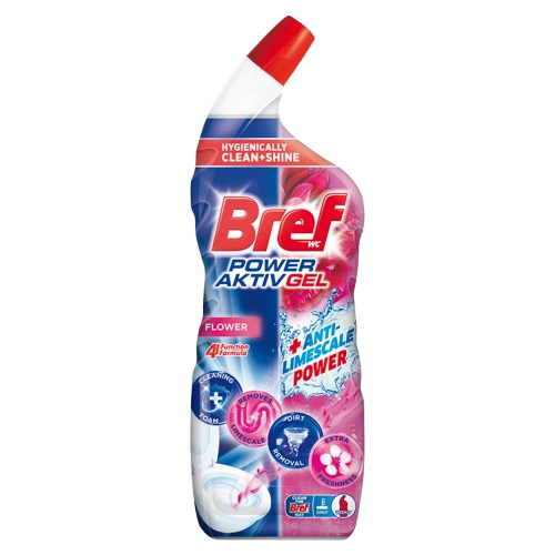 Bref WC Power Aktiv Gel čistič 700ml Flower