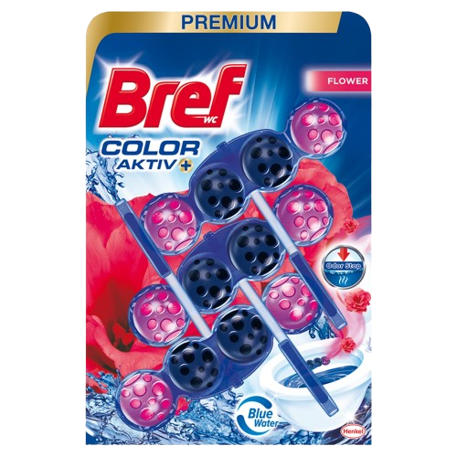 Bref WC PREMIUM Color aktiv 3x50g Fresh Flower závěs