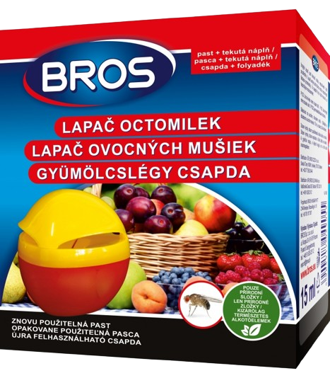 BROS lapač octomilek+náplň 15ml