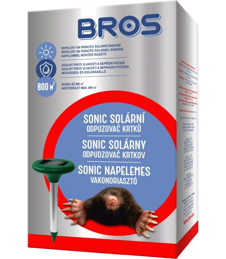BROS – Sonic – solární odpuzovač krtků