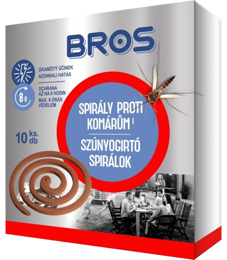 BROS spirály proti komárům a létajícímu hmyzu 10ks