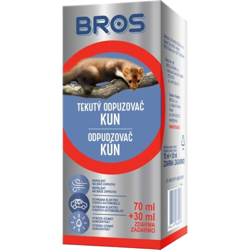 BROS Tekutý odpuzovač kun 100ml