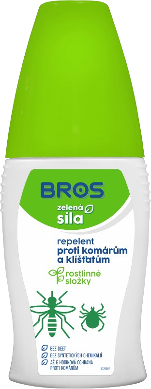 BROS zelená síla repelent proti komárům a klíšťatům 50ml
