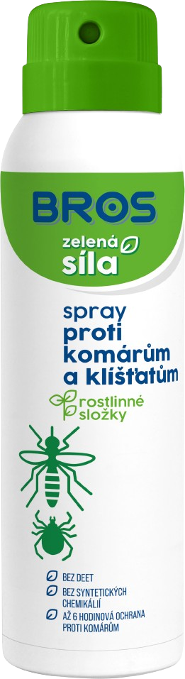 BROS Zelená síla sprej proti komárům a klíšťatům 90ml