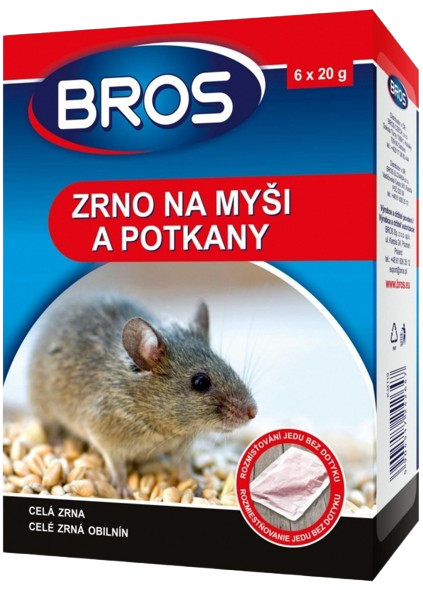 BROS zrno na myši, krysy a potkany 120g