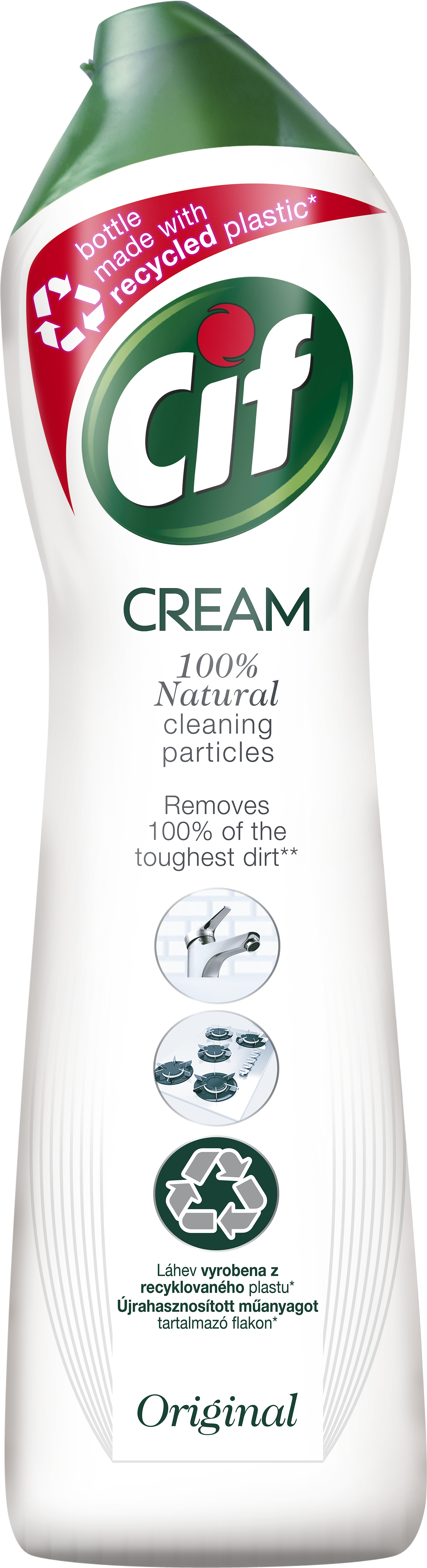 Cif cream bílý 500ml, čistící krém Original