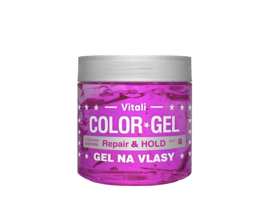 Color gel na vlasy fialový Aloe Vera 390ml
