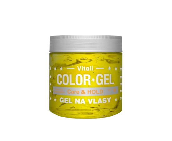 Color gel na vlasy žlutý Panthenol 390ml