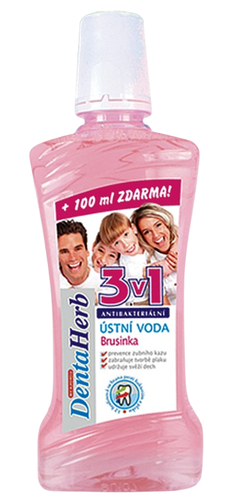 Denta Herb Ustní voda s Brusinkou 500ml (bez alkoholu)