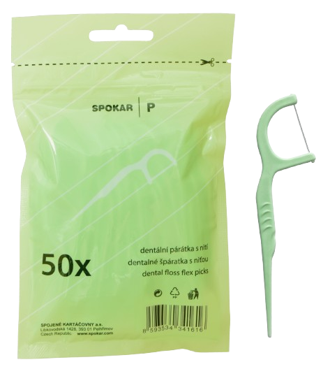 Dentální párátka s nití, 50ks/sáček