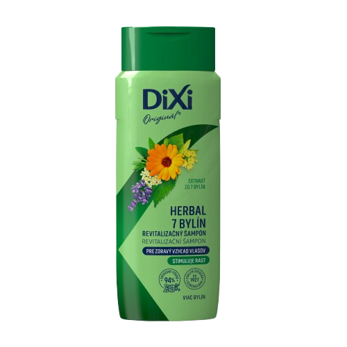 Dixi šampon 400ml herbal 7 bylin, revitalizační, pro zdravý vzhled vlasů