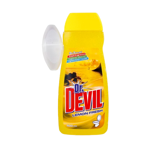 Dr. Devil WC gel s košíčkem 400ml 3v1 Lemon