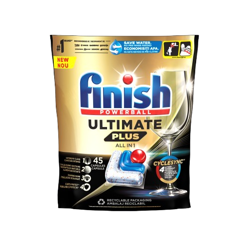 Finish Ultimate Plus All in 1 kapsle do myčky nádobí 45ks