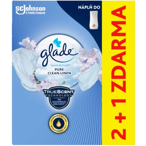 Glade touch fresh náplň 2+1 pure clean linen
