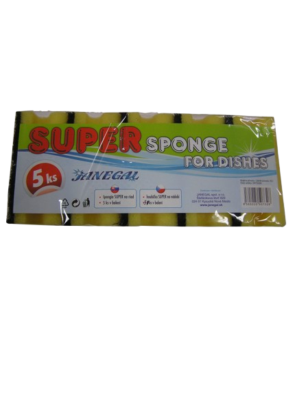 Houba na nádobí super tvarovaná, 5ks