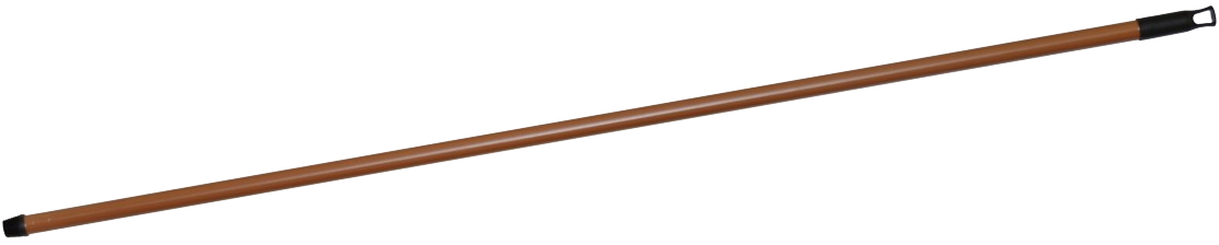 Hůl kovová-imitace dřeva, závit, závěs, 130cm