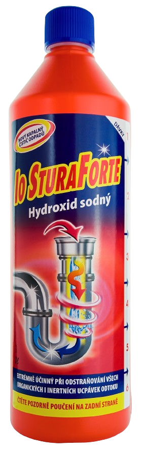 IO STURAFORTE 1l (tekutý Hydroxid sodný) - na ucpané odpady