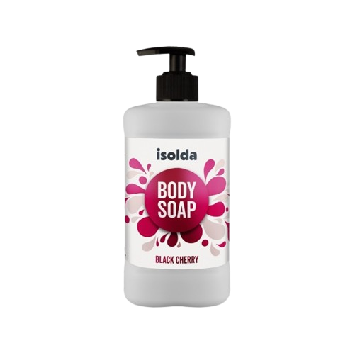 ISOLDA Black cherry body soap 400ml, tělové mýdlo