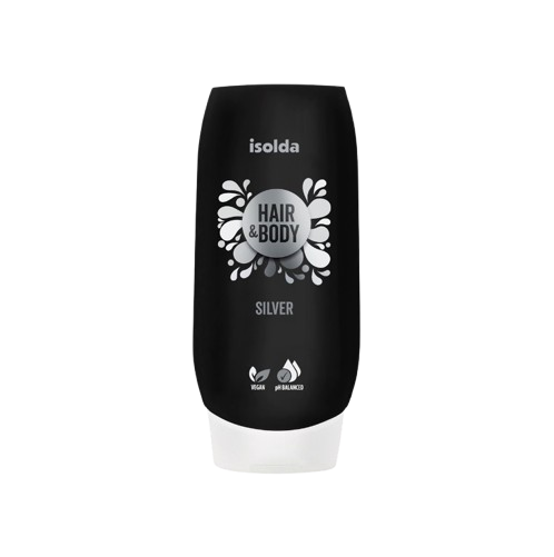 ISOLDA Silver hair&body CLICK&GO! 550ml, krémový tělový a vlasový šampon