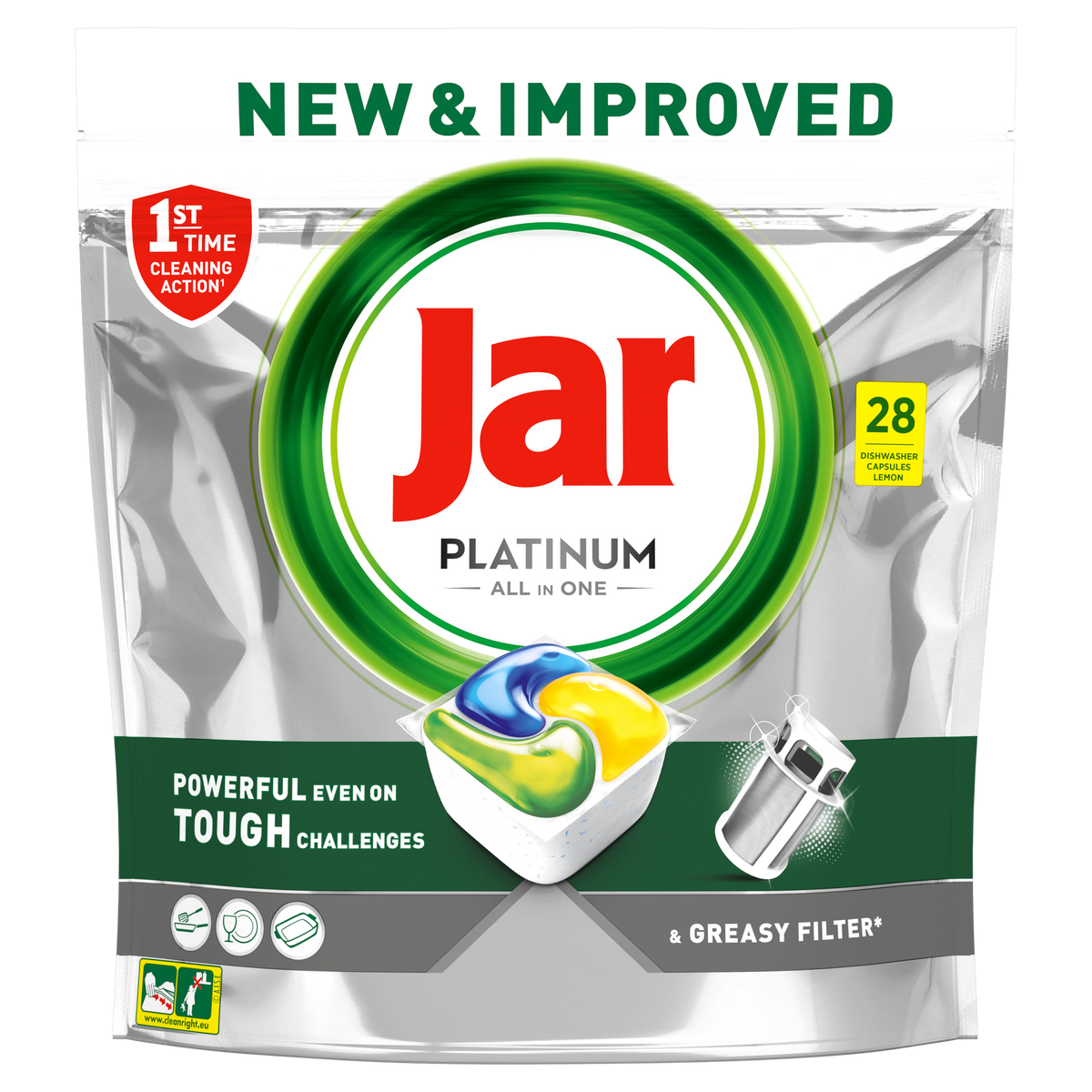 Jar Platinum Plus Lemon (5x28ks/balení) kapsle do myčky