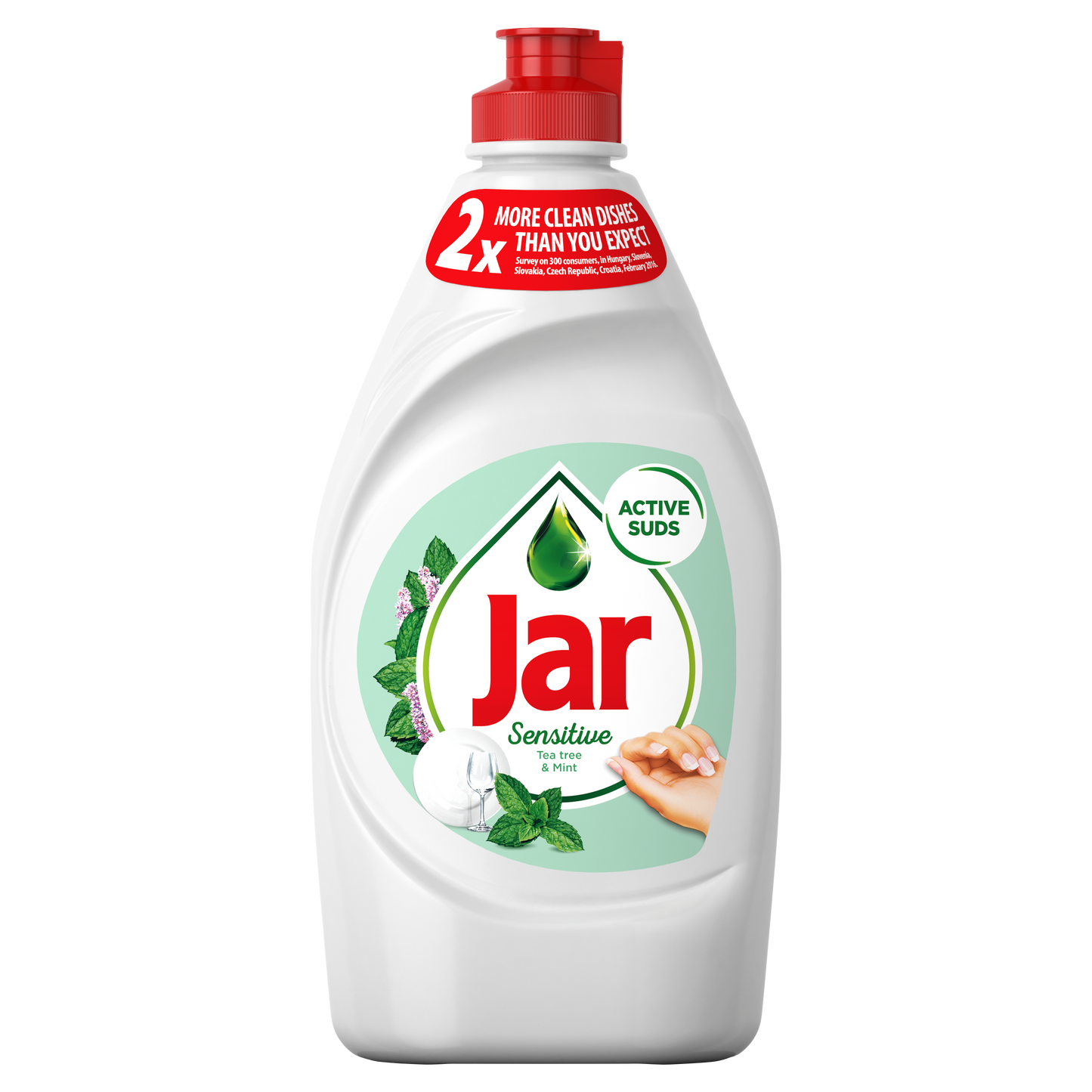Jar Sensitive 450ml Tea tree, na nádobí