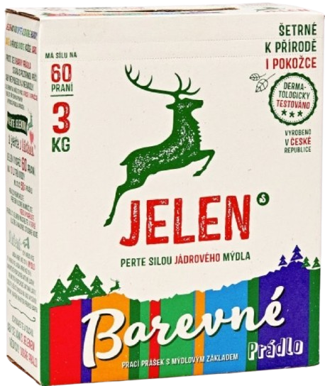 JELEN mýdlový prášek 60PD/3kg Color