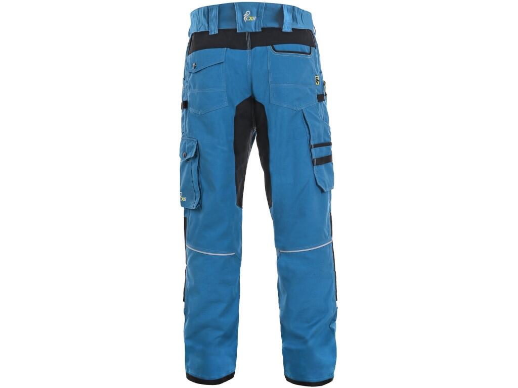 Kalhoty CXS STRETCH 170-176cm pánská středně modrá-černá