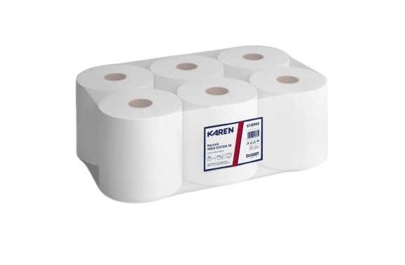 Karen ručník do automatů Premium Plus, 2vr, celuloza, 150m, š. 20cm, v.20cm, 6ks