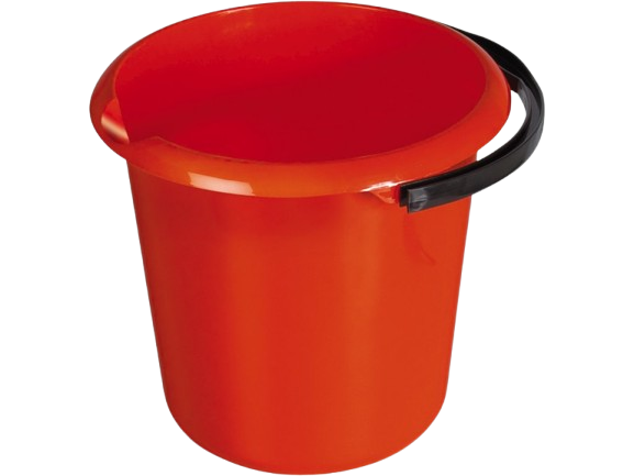 Kbelík 10l červený
