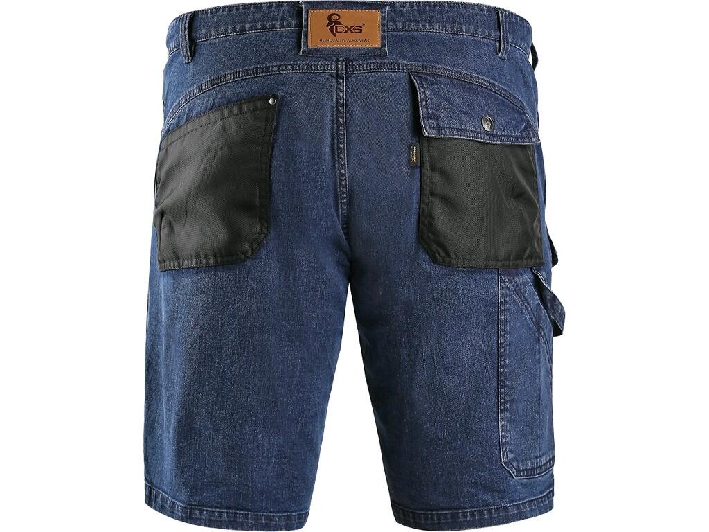 Kraťasy jeans CXS MURET pánské modro-černé