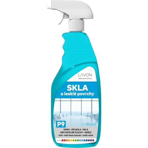 LAVON skla a lesklé povrchy P9 s alkoholem, 500ml