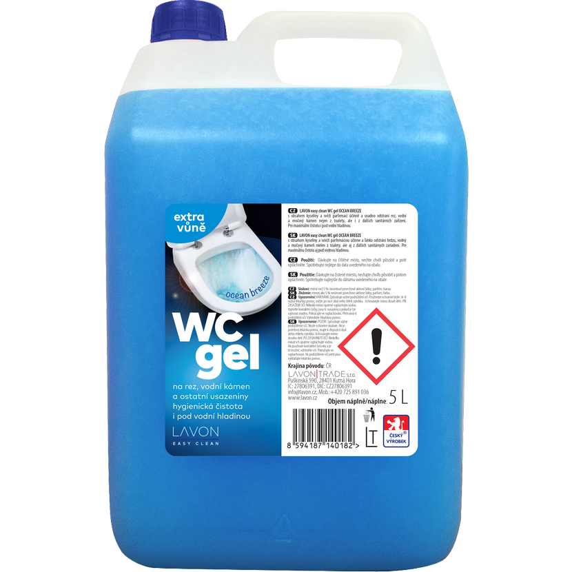 LAVON WC čistič gel 5l Ocean breeze